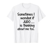 Mi CHIEDO SE Judo Funny Martial Arts Sensei Student Fighter Maglietta