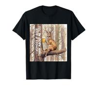 Mi chiedo se la Birra Pensa a Me Buck Deer Mi Rende Felice Maglietta