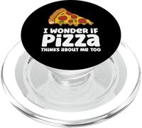 Mi chiedo se la pizza pensa a me troppo PopSockets PopGrip per MagSafe