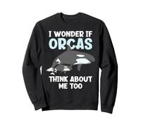 Mi chiedo se Orca pensano a Me Troppo Divertente Orca Felpa
