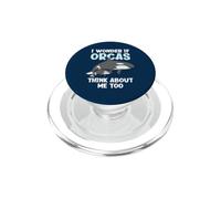 Mi chiedo se orca pensano a me troppo divertente Orca PopSockets PopGrip per MagSafe