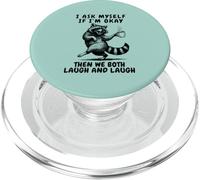 Mi chiedo se sto bene, ridiamo entrambi procione divertente vintage PopSockets PopGrip per MagSafe