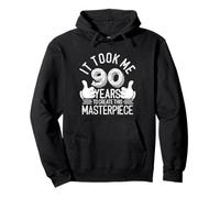 Mi ci sono voluti 90 anni, capolavoro, 90 anni, 90° compleanno Felpa con Cappuccio