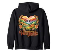 Mi Corazón Está en Venezuela Orgullo Venezolano Felpa con Cappuccio