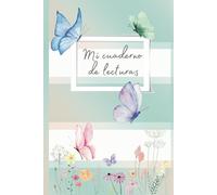 Mi Cuaderno de Lecturas: diario con diseño mariposas de 100 reseñas que será el compañero perfecto para tu viaje literario