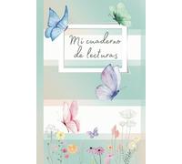 Mi Cuaderno de Lecturas: diario con diseño mariposas de 100 reseñas que será el compañero perfecto para tu viaje literario