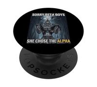 Mi dispiace Beta Boys Ha scelto il meme alfa divertente lupo alfa PopSockets PopGrip Adesivo