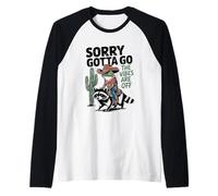 Mi dispiace devo andare le vibrazioni sono off cowboy Maglia con Maniche Raglan