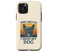 Mi dispiace devo andare mi manca il mio cane Frenchie Retro Custodia per iPhone 11 Pro