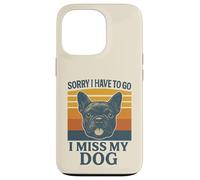 Mi dispiace devo andare mi manca il mio cane Frenchie Retro Custodia per iPhone 13 Pro