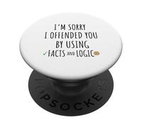 Mi dispiace di averti offeso usando fatti e logica PopSockets PopGrip Adesivo