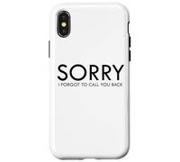 Mi dispiace ho dimenticato di richiamarti dicendo divertente Custodia per iPhone X/XS
