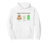 Mi Dispiace Ho Piani Restare a casa Annulla Piani Salute mentale Felpa con Cappuccio