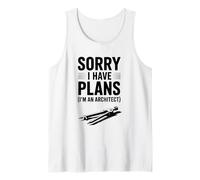 Mi Dispiace Ho Piani (Sono Un Architetto) Umorismo Divertente Canotta