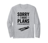 Mi Dispiace Ho Piani (Sono Un Architetto) Umorismo Divertente Maglia a Manica