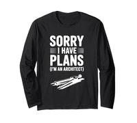 Mi Dispiace Ho Piani (Sono Un Architetto) Umorismo Divertente Maglia a Manica