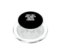 Mi dispiace, ho senso solo in un'altra lingua Tutor bilingue PopSockets PopGrip per MagSafe