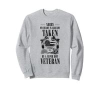 Mi dispiace il mio cuore è preso da super caldo veterano - moglie veterana Felpa
