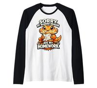 Mi Dispiace Il Mio Drago Barbuto ha Mangiato i compiti Maglia con Maniche Raglan