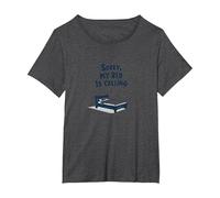 Mi Dispiace, Il Mio Letto Sta chiamando | Non invitarmi Dopo Maglietta, Donna Plus-Size, Grigio Scuro, 6X