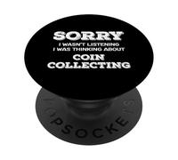 Mi dispiace non ascoltando hobby per la raccolta di monete PopSockets PopGrip Adesivo