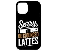 Mi dispiace non mi fido della produzione di caffè fatta in casa con latte macchiato Custodia per iPhone 12/12 Pro
