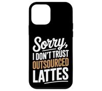 Mi dispiace non mi fido della produzione di caffè fatta in casa con latte macchiato Custodia per iPhone 12 mini