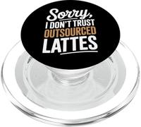 Mi dispiace non mi fido della produzione di caffè fatta in casa con latte macchiato PopSockets PopGrip per MagSafe