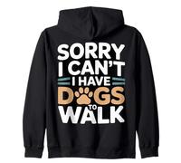 Mi Dispiace Non Posso Avere Cani da Portare a spasso Amante dei Cani Felpa con Cappuccio