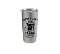 Mi dispiace non posso avere piani con il mio Border Collie Bicchiere termico in acciaio inox doppia parete
