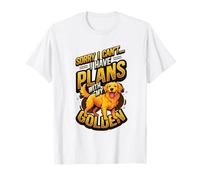 Mi Dispiace Non Posso Avere Piani con Il Mio Golden Retriever Maglietta