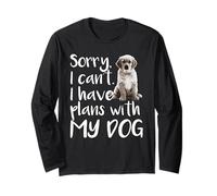 Mi Dispiace, Non Posso Avere Piani con Il Mio Simpatico Cane da Compagnia, Divertente Proprietario Maglia a Manica