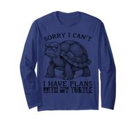 Mi Dispiace Non Posso Avere Piani con la mia Tartaruga Maglia a Manica