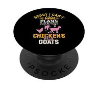 Mi dispiace, non posso avere piani con le mie galline e la PopSockets PopGrip Adesivo