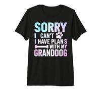 Mi Dispiace Non Posso Avere Piani con Mio Nonno Cane Nonna Maglietta Premium