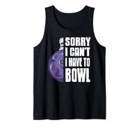 Mi Dispiace Non Posso Devo Giocare a Bowling Canotta