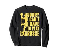 Mi Dispiace Non Posso Devo Giocare a Lacrosse Felpa