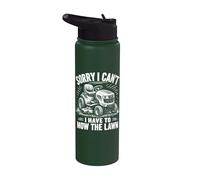 Mi dispiace non posso dover falciare il prato Stainless Steel Insulated Water Bottle