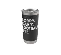 Mi dispiace non posso giocare a calcio ciao Bicchiere termico in acciaio inox doppia parete