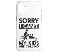 Mi dispiace non posso i miei figli chiamano Cargo Bicycle Cargobike Custodia per iPhone 16 Plus