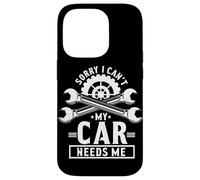 Mi dispiace Non Posso La Mia Auto Ha Bisogno Di Me Amante Di Auto Garage Meccanico Custodia per iPhone 14 Pro