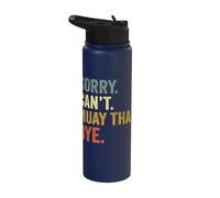 Mi dispiace non posso Muay Thai ciao Stainless Steel Insulated Water Bottle
