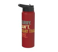 Mi dispiace non posso Muay Thai ciao Stainless Steel Insulated Water Bottle