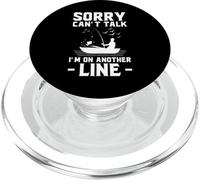 Mi dispiace non posso parlare di essere su un"altra linea - Pesca umorismo arte PopSockets PopGrip per MagSafe