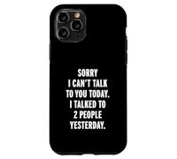 Mi dispiace non posso parlarti oggi Custodia per iPhone 11 Pro