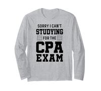 Mi Dispiace Non Posso studiare per l'esame Cpa Contabilità Divertente Maglia a Manica