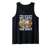 Mi Dispiace Non Posso Venire I Miei Gatti Sono su Una Missione secondaria Divertente Gamer Canotta