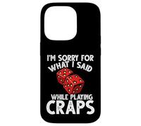 Mi dispiace per quello che ho detto gioco d'azzardo Craps Custodia per iPhone 14 Pro