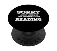 Mi dispiace stavo pensando di leggere gli amanti dei libri PopSockets PopGrip Adesivo