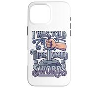 Mi è stato detto che ci sarebbero state spade divertente RPG Gamer da tavolo Custodia per iPhone 16 Pro Max
